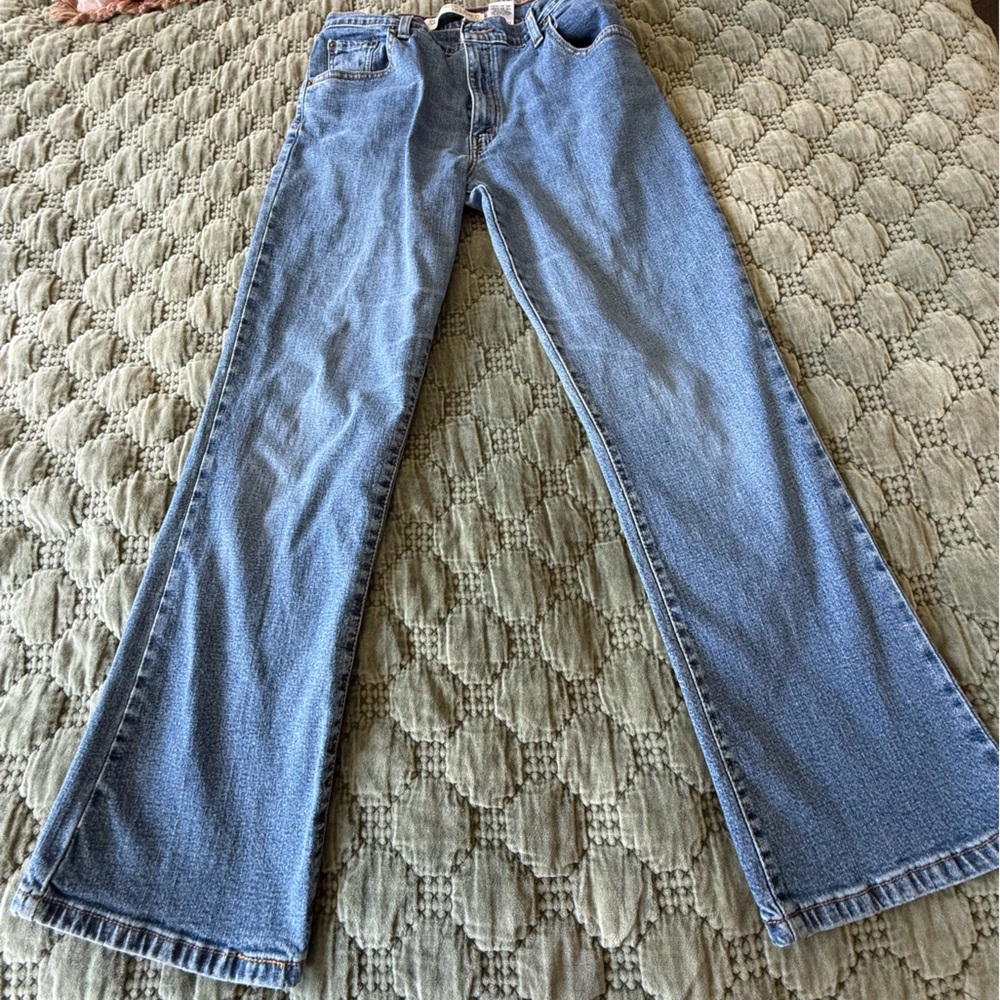 Levi’s Classic Relaxed Bootcut Jeans Women 10 Short Stretch Denim Y2K